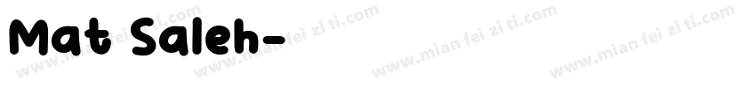 Mat Saleh字体转换